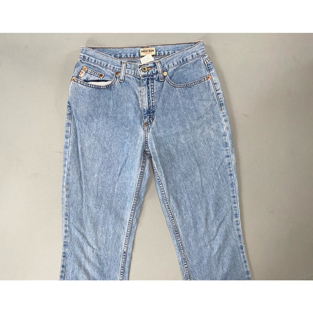 Guess 11121 Vintage Y2K 3-Pocket Bootcut 100% Cotton Denim Jeans. Women's 29 GUC - Picture 5 of 9